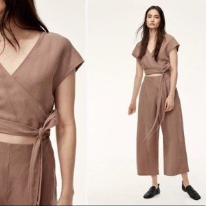 Aritizia Wilfred Brax Jumpsuit Nutmeg 00